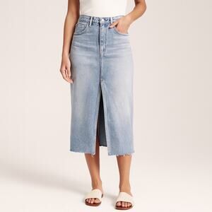 Pistola Alice Denim Midi Skirt Sklyar Wash